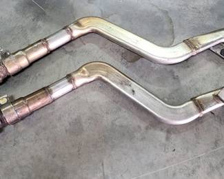 Side Exhaust Pipes, Believed To Be For A 2012-2013 Ford Mustang Boss 302