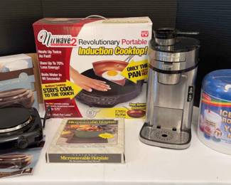 Nuwave Portable Induction Cooker, Hot Plate, Hamilton Beach Single Cup Coffee