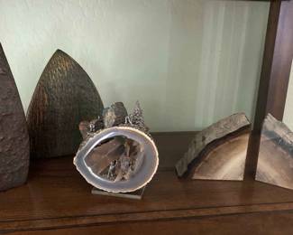 Geode Decor, Bookends And Vases