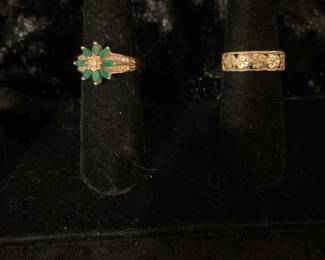 Two 14K Rings