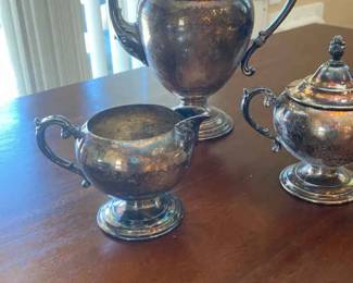 WM Rogers Silverware Tea Set