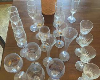 Wine And Champagne Glassware Lot