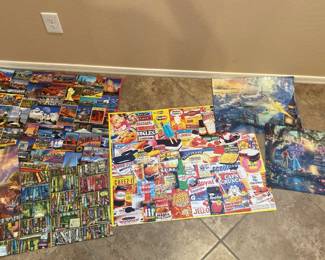 Fully Completed And Glued Puzzles For Wall Display