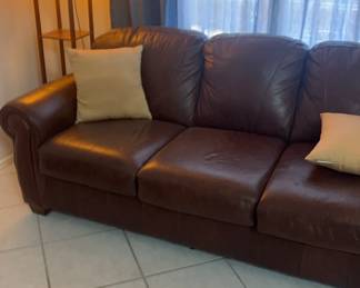 Beautiful Sleeper Sofa And Lamp