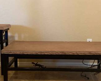 Stone Coffee Table And Matching Side Table