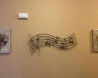 Musical wall Art And 2 Art Pieces