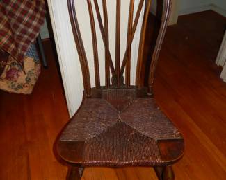 Antique Rush Seat Chair