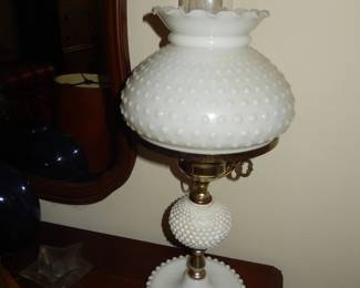 Vintage Milk Glass Lamp