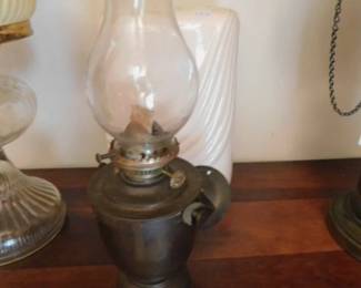 Antique Tseng Meiinter Co. Maritime Oil Lamp