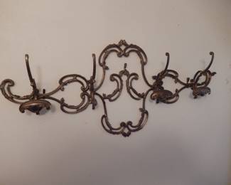 Antique Iron Coat Rack