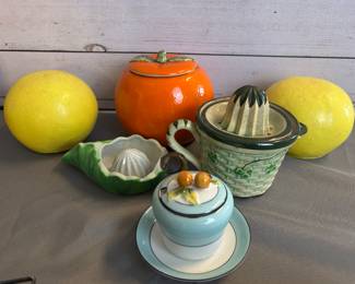 Vintage Orange citrus items 