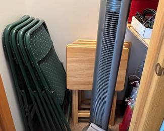 More folding chairs and another fan!