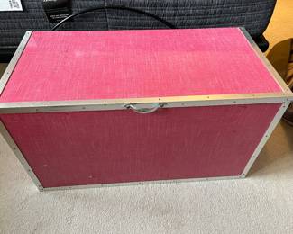 Pink Formica footlocker