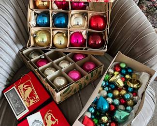 Vintage Christmas ornaments.....