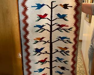 Navajo style tree of life wool rug/wall hanging
