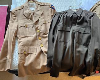 Military uniforms....
