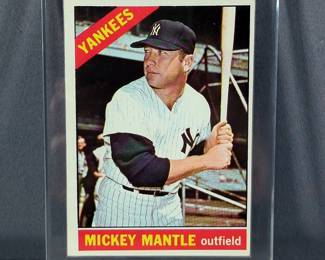 Mickey Mantle (HOF And MLB All-Century Team) New York Yankees 1966 Topps Baseball Card No. 50