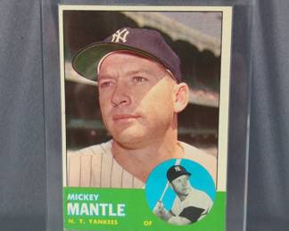 Mickey Mantle (HOF And MLB All-Century Team) New York Yankees 1963 Topps Baseball Card No. 200 