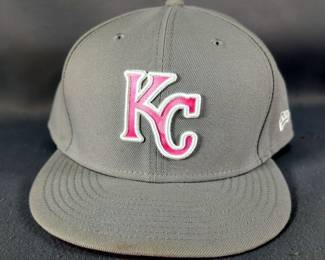 Kansas City Royals MLB Authentic Team Hat (Issued Mothers Day Game), Size 7 7/8 