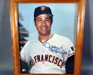 Juan Marichal (HOF) San Francisco Giants Autographed Framed Photo, 11.5" x 9.5" 