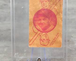 Babe Ruth (HOF And MLB All Century Team) New York Yankees 1927 W560 Hand Cut Joker Card, In Protective Case 