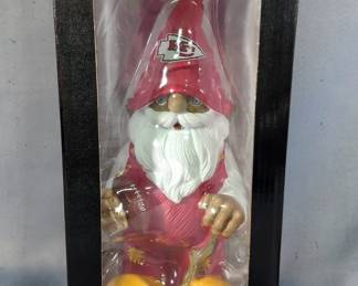 Kansas City Chiefs Foco 11" Gnome, In Box, With Tyreek Hill Kansas City Chiefs Weighted Gnome 