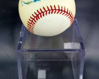 Duke Snider (HOF) Autographed Baseball, In Display Case 