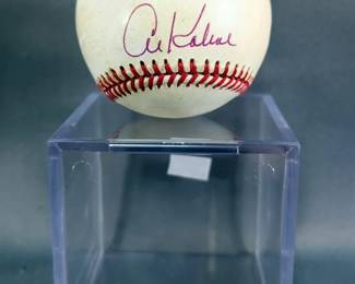 Al Kaline (HOF) Autographed Baseball, In Display Case 