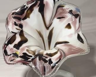 Vintage MuranoStyle Art Glass Vase