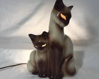 Siamese Cats TV Lamp