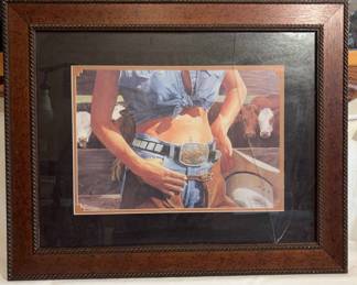 Steve Harris Framed Western Print