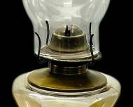 Figural Oil Lamp