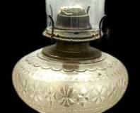 Antique Brass Victorian Oil Lamp