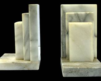 Marble Book Ends