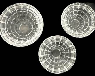 Honeycomb Patterned Crystal Bowls