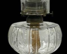 Aladdin Clear Glass Hurricane Oil Lamp