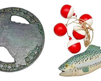 Texas Trivet and Fish Wall Decor