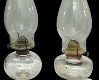 Pair of Kerosene Oil Lamps