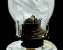 Eagle Clear Glass Oil Lamp