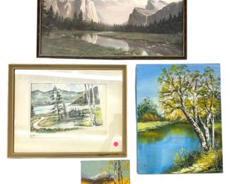 Group of Scenic Artwork
