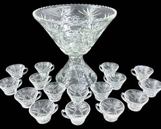 Anchor Hocking Punch BowlMugs