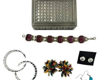 Costume Jewelry with Small Box