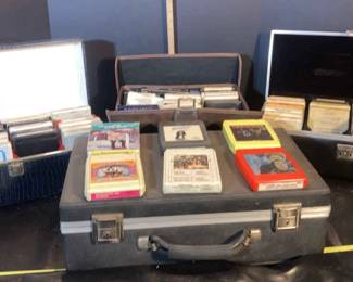 Four Cases of 8 Track Tapes