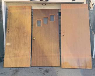 Three Wooden Doors