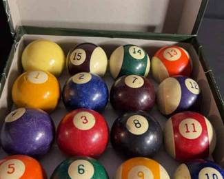 Vintage Pool Balls 