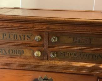 J B Coats Display Cabinet