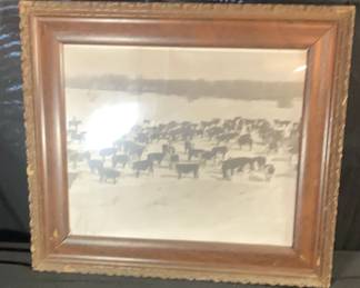 Framed Black White Photo 