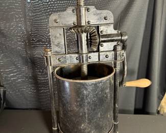 Antique Cast Iron Sausage Press