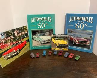 VTG Mini Car Toys, Auto Books Calendars