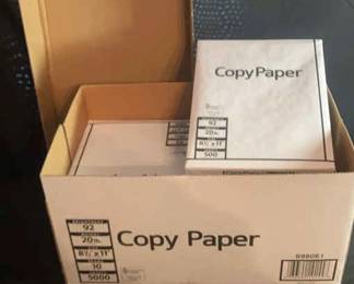 Partial Box of Copy Paper